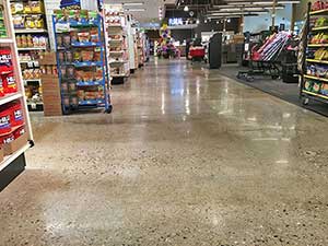 epoxy floor in retail store