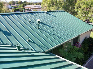 metal roof on house