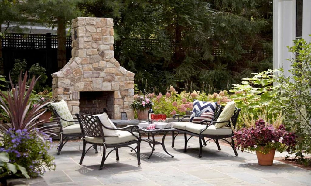 a backyard patio deck ahead of a waterproofing